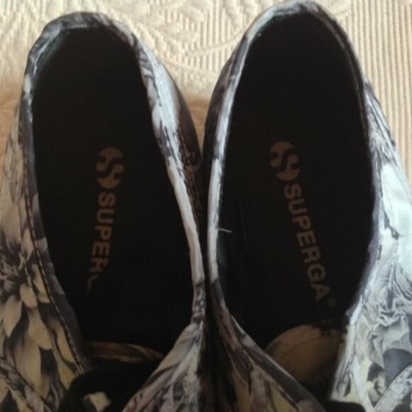 Superga Anthropologie Petunia Platform Sneakers Canvas 41.5 - USAW 10 - USAM 8.5 - Picture 7 of 11